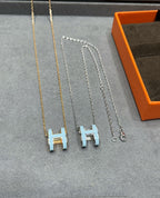 ¡®Dream¡¯POP H SKY BLUE NECKLACE