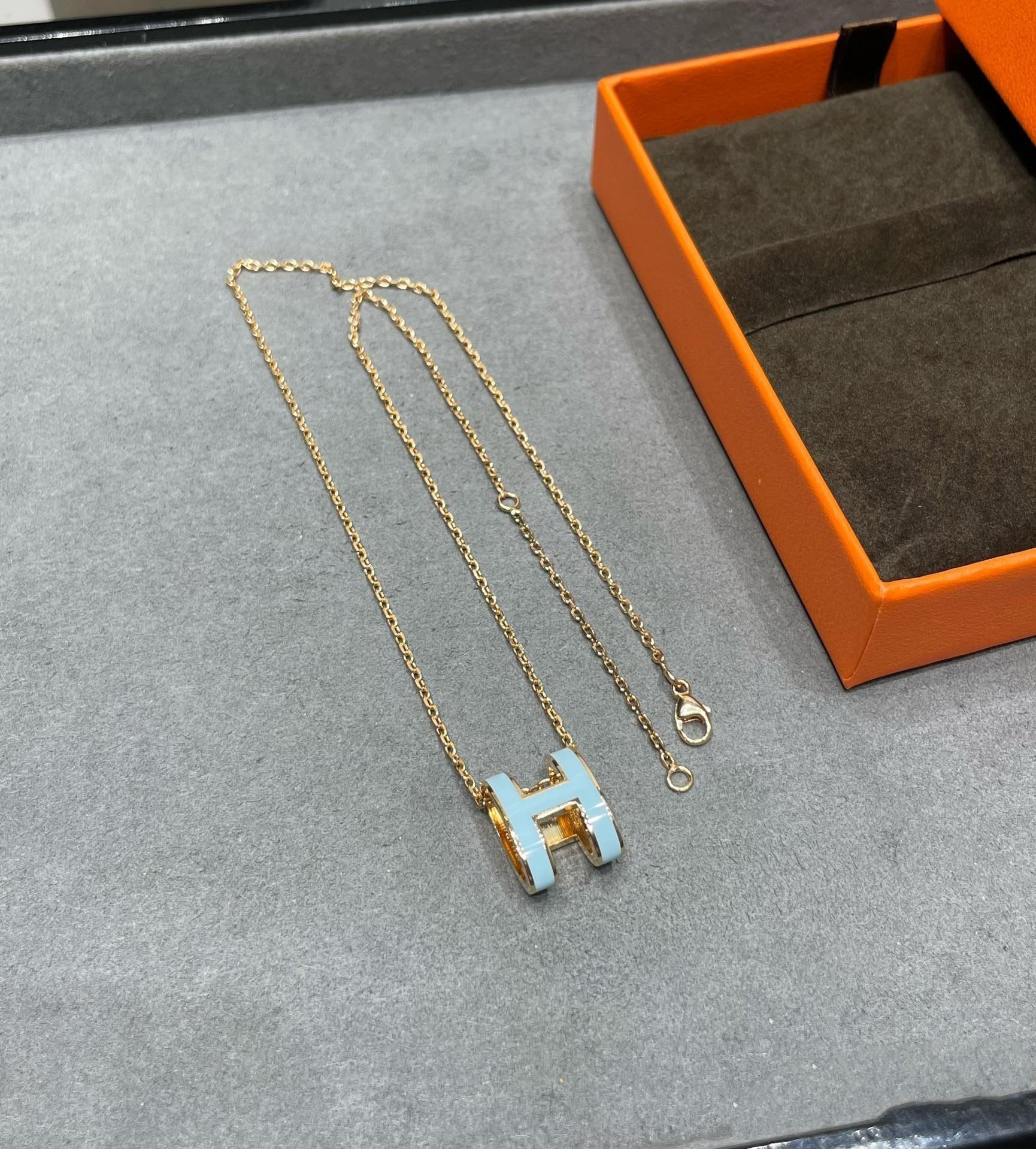 ¡®Dream¡¯POP H SKY BLUE NECKLACE