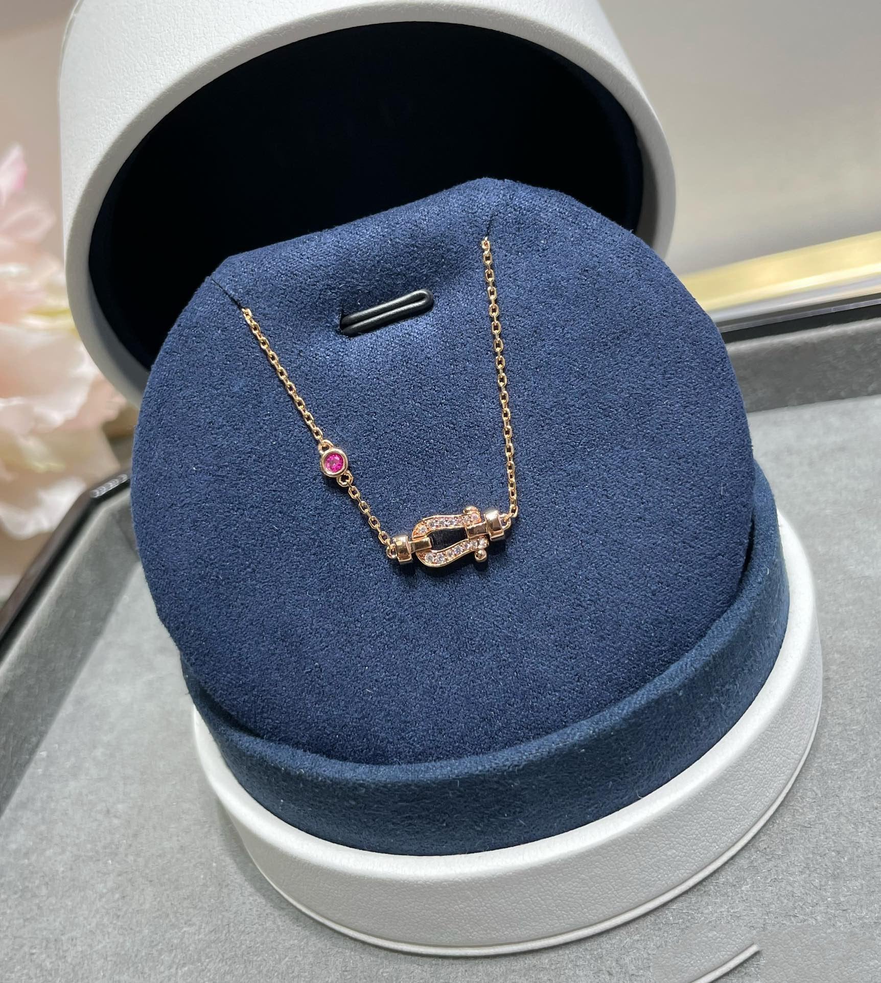 ¡®Dream¡¯FORCE 10 DIAMOND CHAIN LINK PINK GOLD BRACELET
