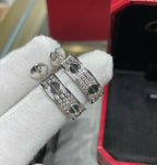 „Dream“ LIEBES-KERAMIK-OHRRINGE MIT DIAMANTENBESATZ AUS SILBER