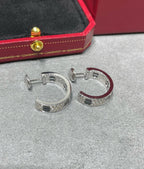 „Dream“ LIEBES-KERAMIK-OHRRINGE MIT DIAMANTENBESATZ AUS SILBER