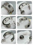„Dream“ LIEBES-KERAMIK-OHRRINGE MIT DIAMANTENBESATZ AUS SILBER