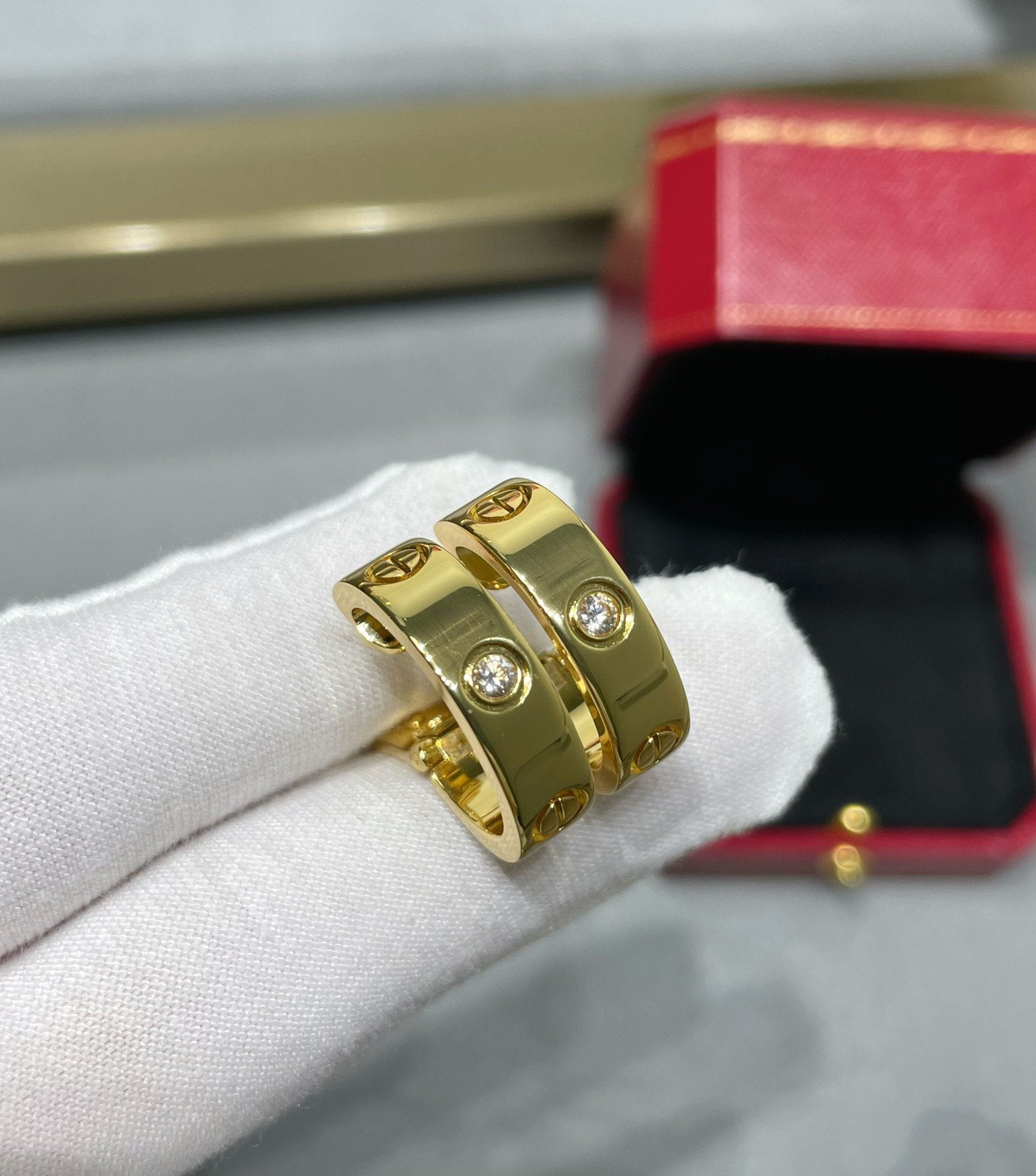 ¡®Dream¡¯LOVE 5.5MM 1 DIAMOND EARRINGS