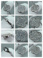 ¡®Dream¡¯CLOVER 6 MOTIF DIAMOND PAVED NECKLACE