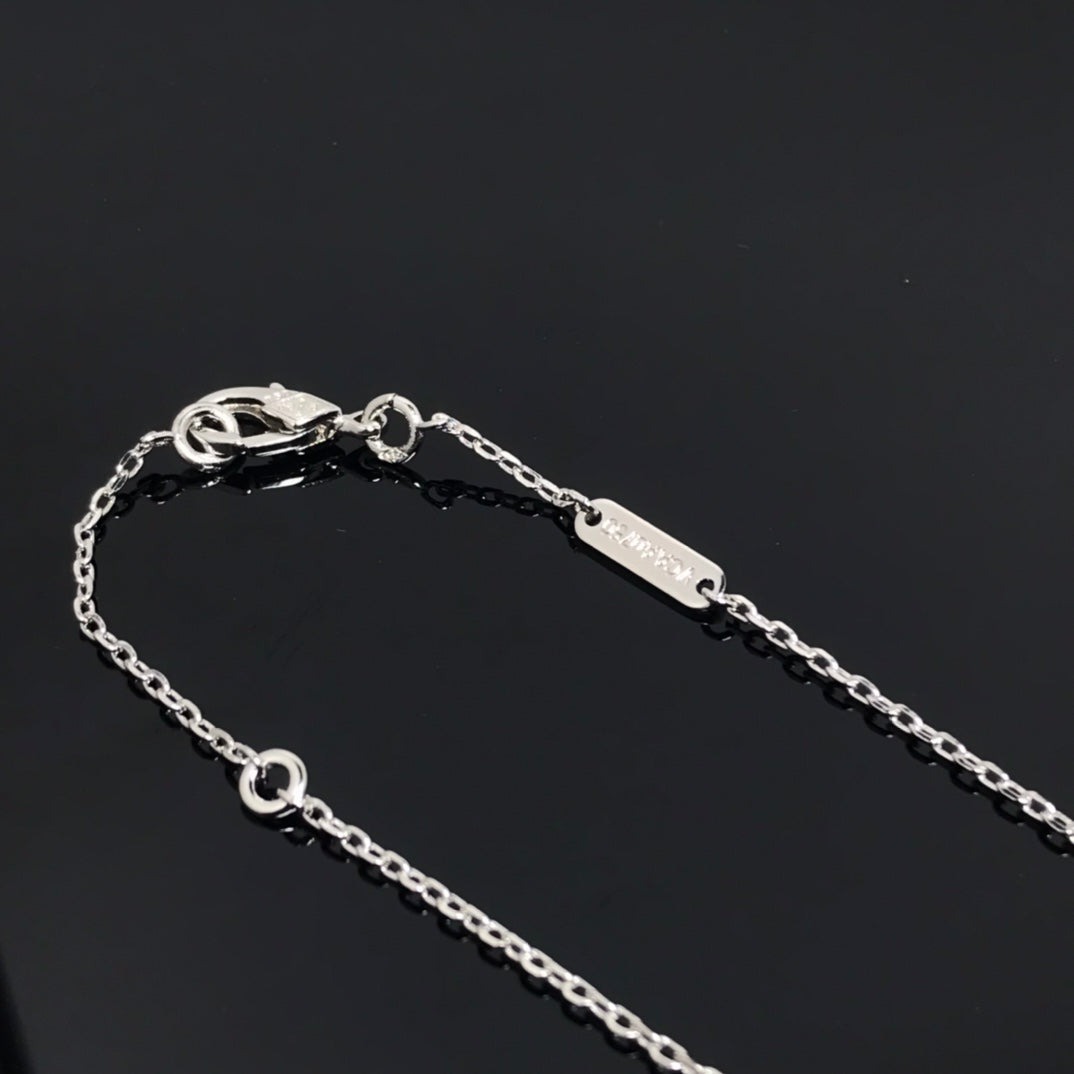 ¡®Dream¡¯CLOVER PIETERSITE SILVER LONG NECKLACE