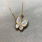 ¡®Dream¡¯BUTTERFLY MOP DIAMOND NECKLACE