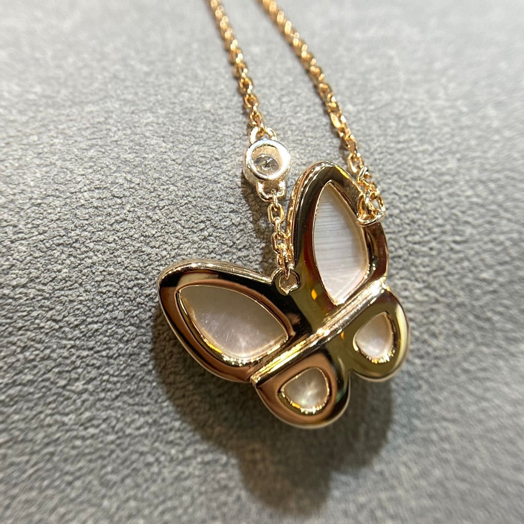¡®Dream¡¯BUTTERFLY MOP DIAMOND NECKLACE
