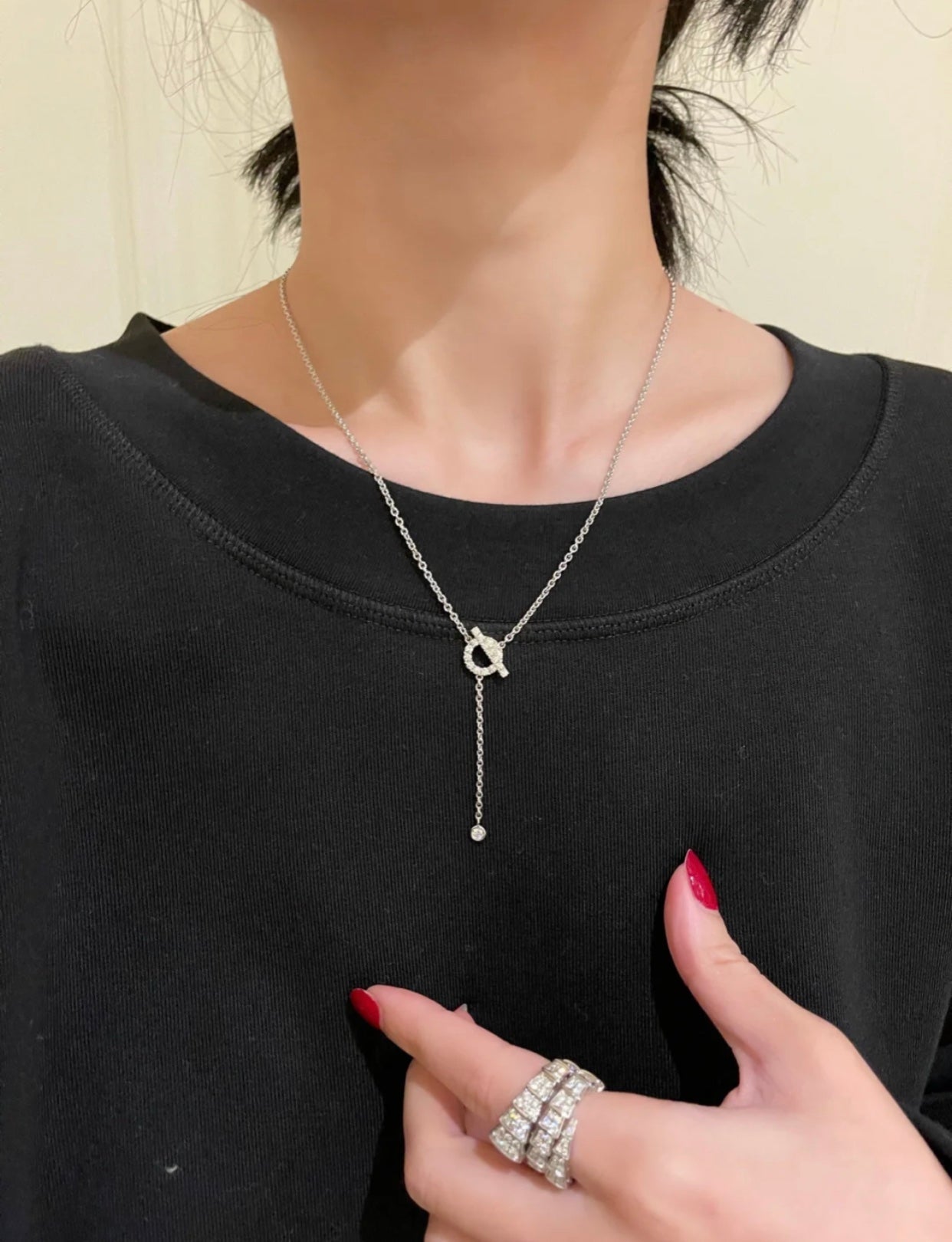 ¡®Dream¡¯FINESSE SILVER DIAMOND NECKLACE
