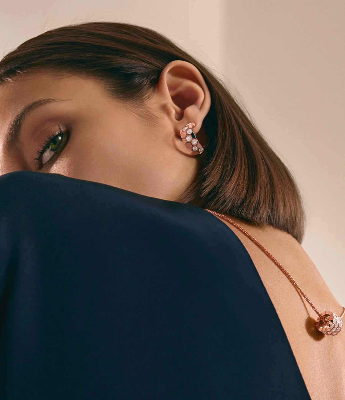 ¡®Dream¡¯BEE LOVE DIAMOND HOOP EARRINGS