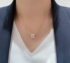 "Dream"BEE LOVE DIAMOND PAVED 3 ROW NECKLACE