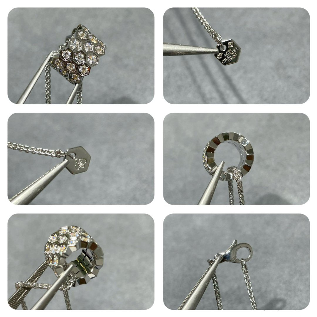 ¡®Dream¡¯BEE LOVE DIAMOND PAVED 3 ROW NECKLACE