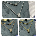 "Dream"BEE LOVE DIAMOND PAVED 3 ROW NECKLACE