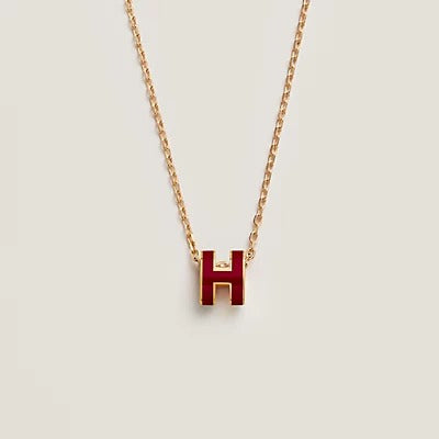 ¡®Dream¡¯HM CLIC RED ENAMEL GOLD NECKLACE