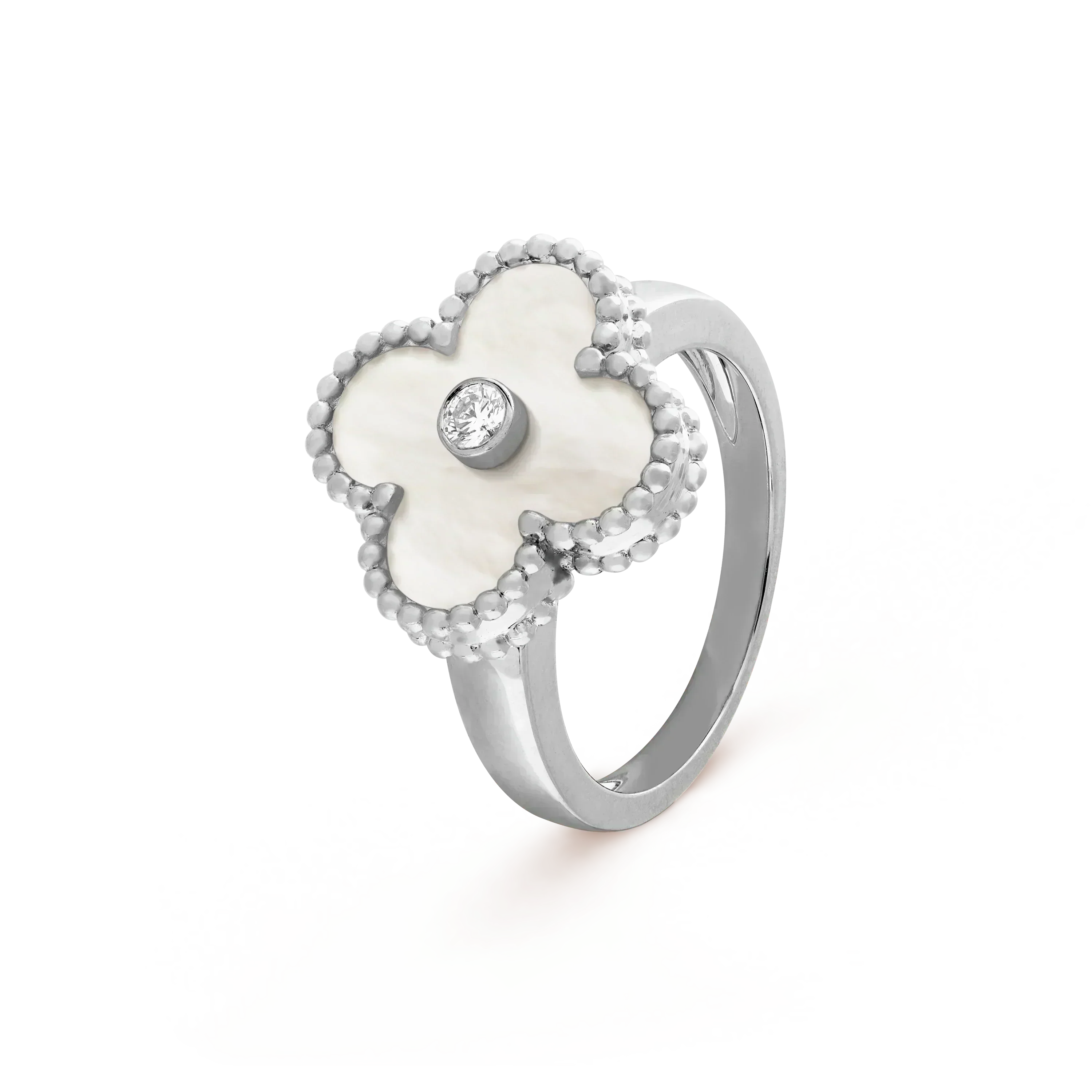 ¡®Dream¡¯CLOVER SILVER MOP DIAMOND RING