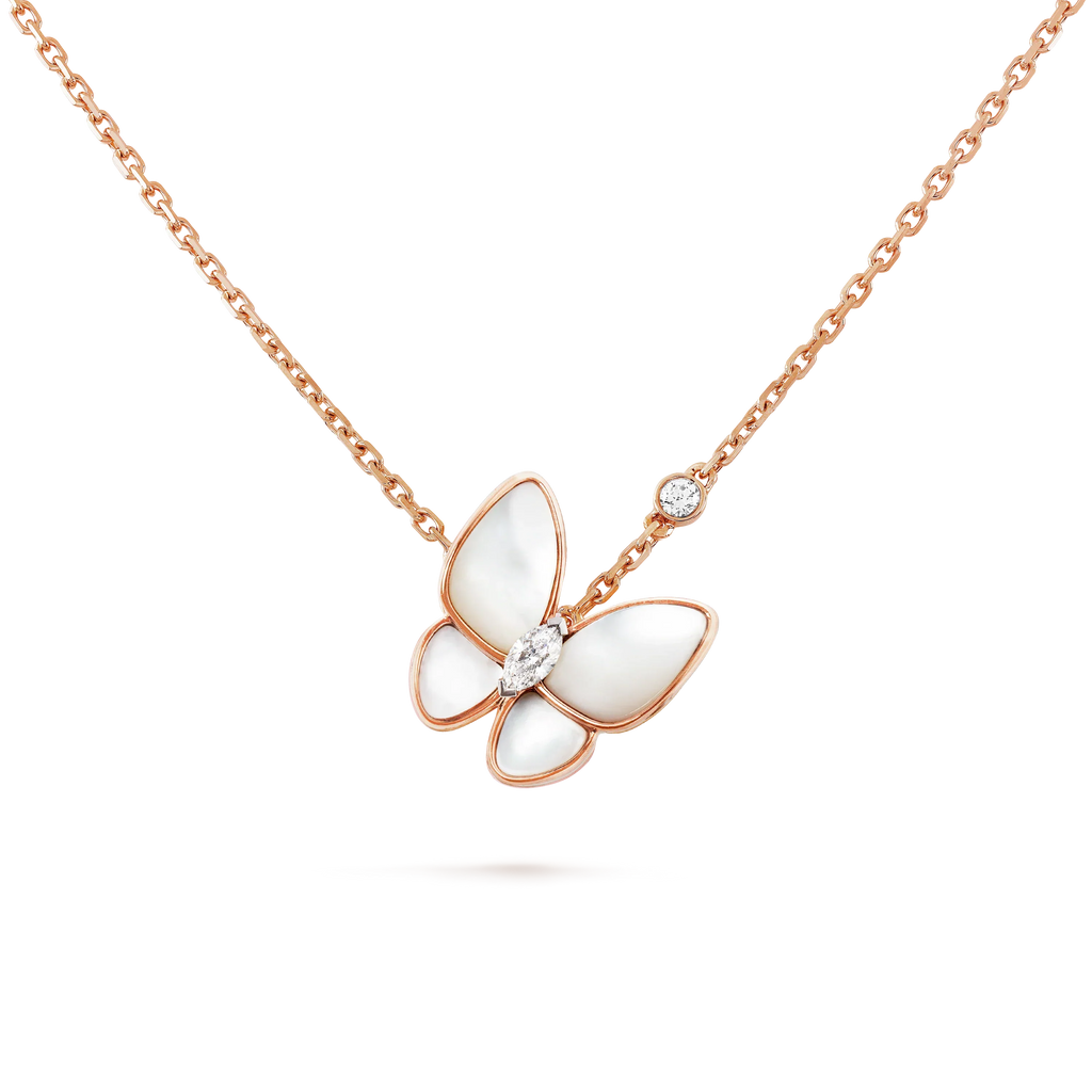 ¡®Dream¡¯BUTTERFLY MOP DIAMOND NECKLACE