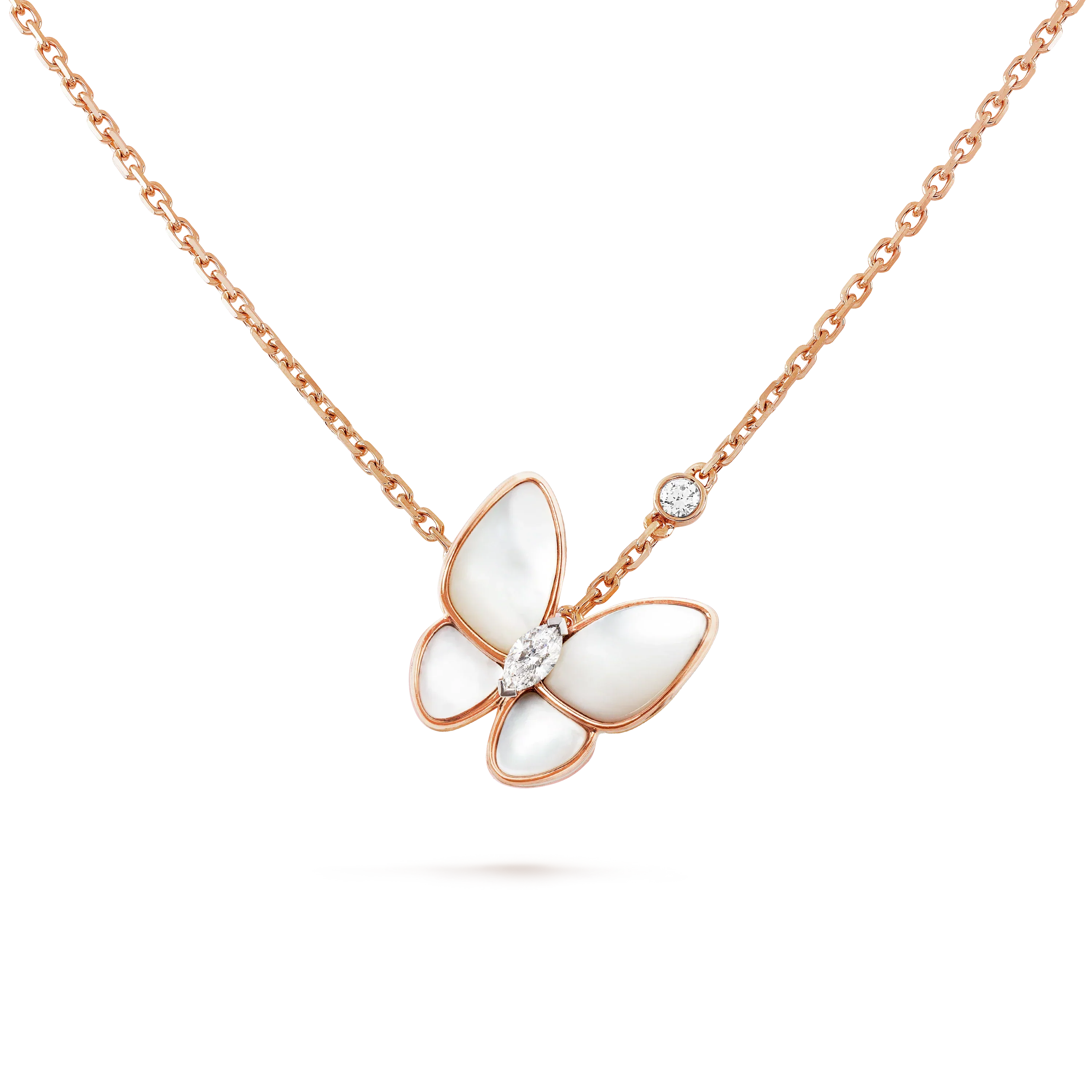 ¡®Dream¡¯BUTTERFLY MOP DIAMOND NECKLACE