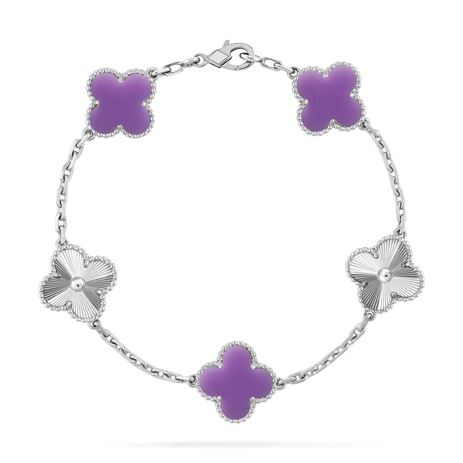 [Dream]New CLOVER 5 MOTIF LIGHT PURPLE BRACELET COLLECTION