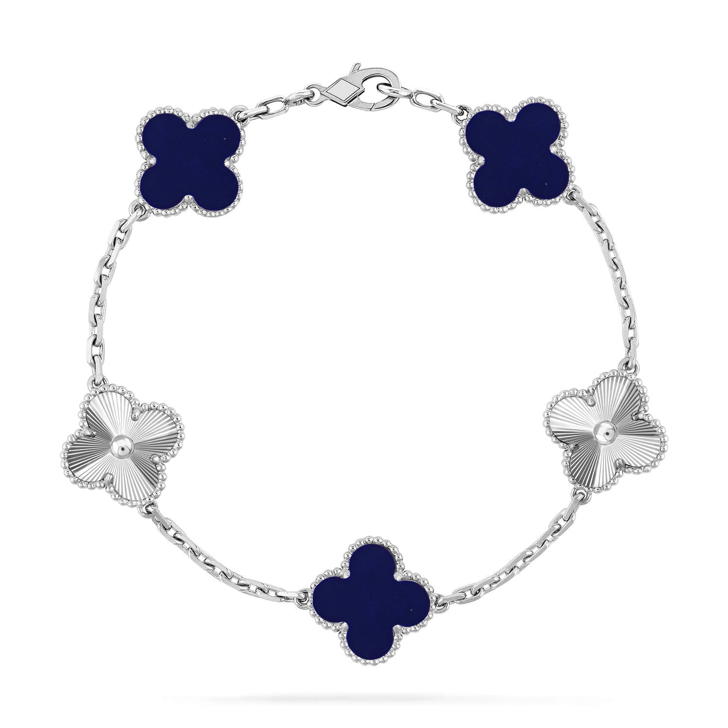 [Dream]New CLOVER 5 MOTIF LAPIS LAZULI BRACELET COLLECTION