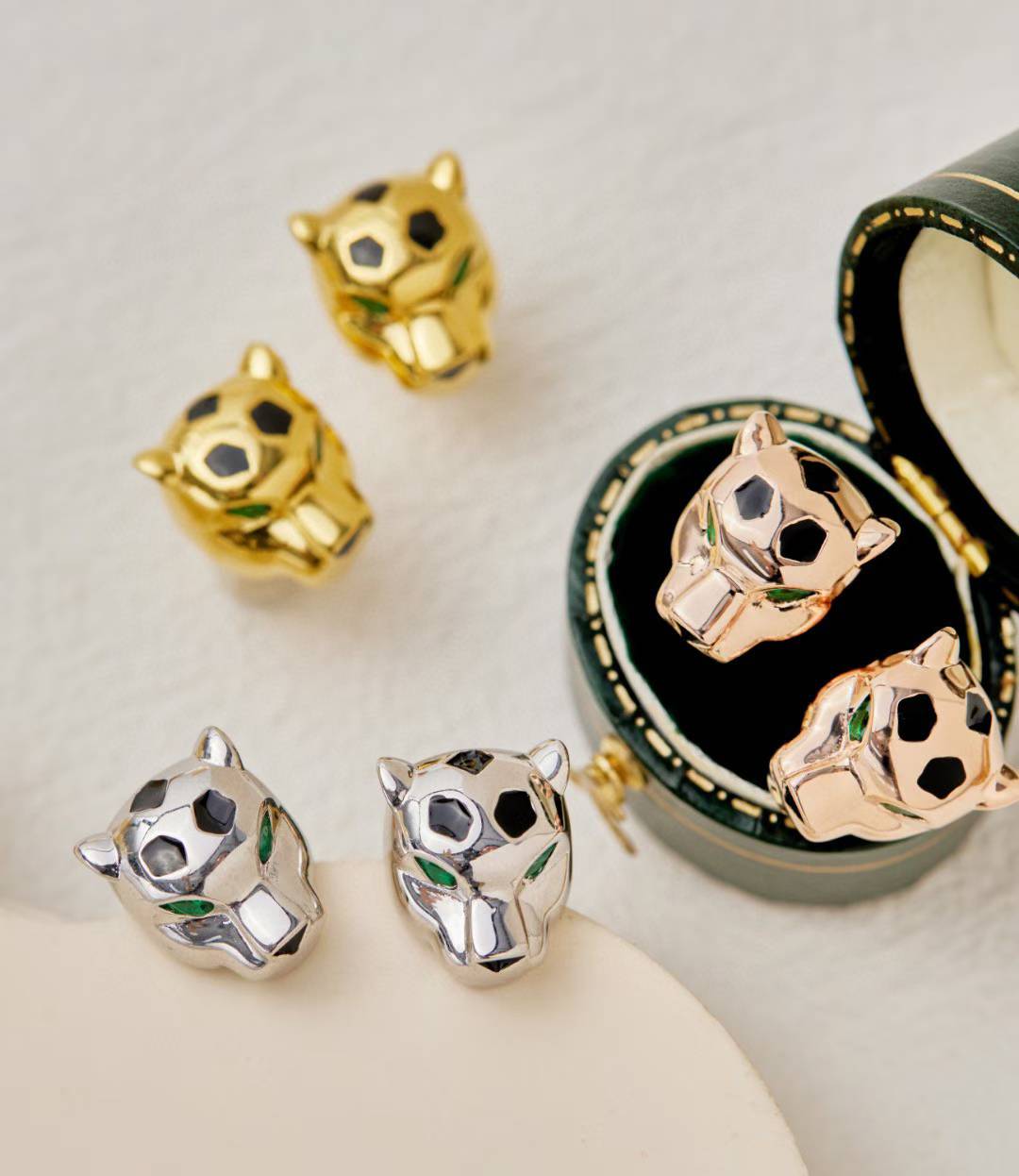 [Dream] CHRRTAH-PRINT STUD EARRINGS, THREE COLORS
