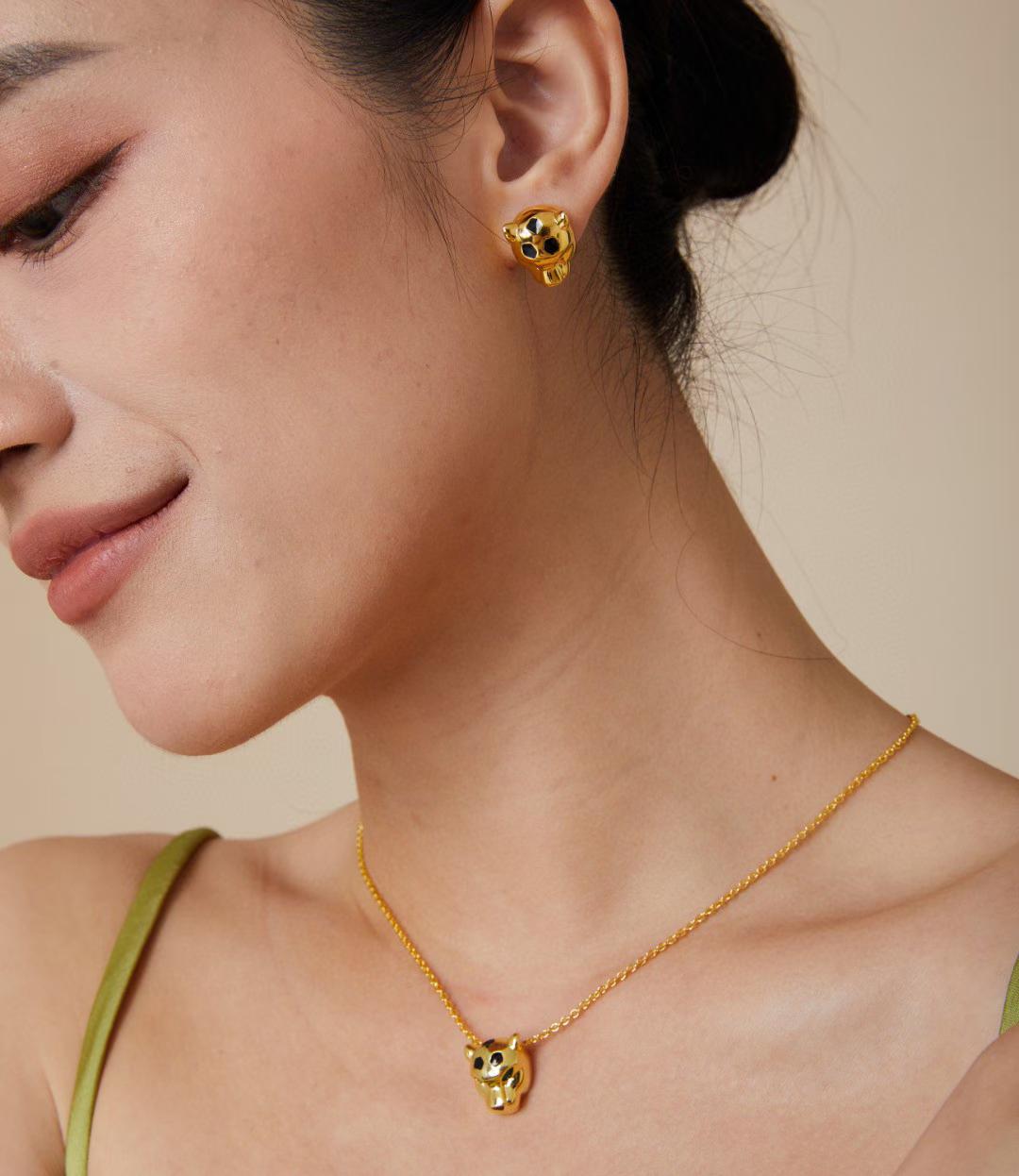[Dream] CHRRTAH-PRINT STUD EARRINGS, THREE COLORS