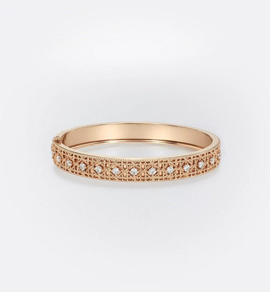 [Dream] 2026 WOVEN-PATTERN BRACELET SET WITH FULL DIAMOND INLAY THREE-COLORS