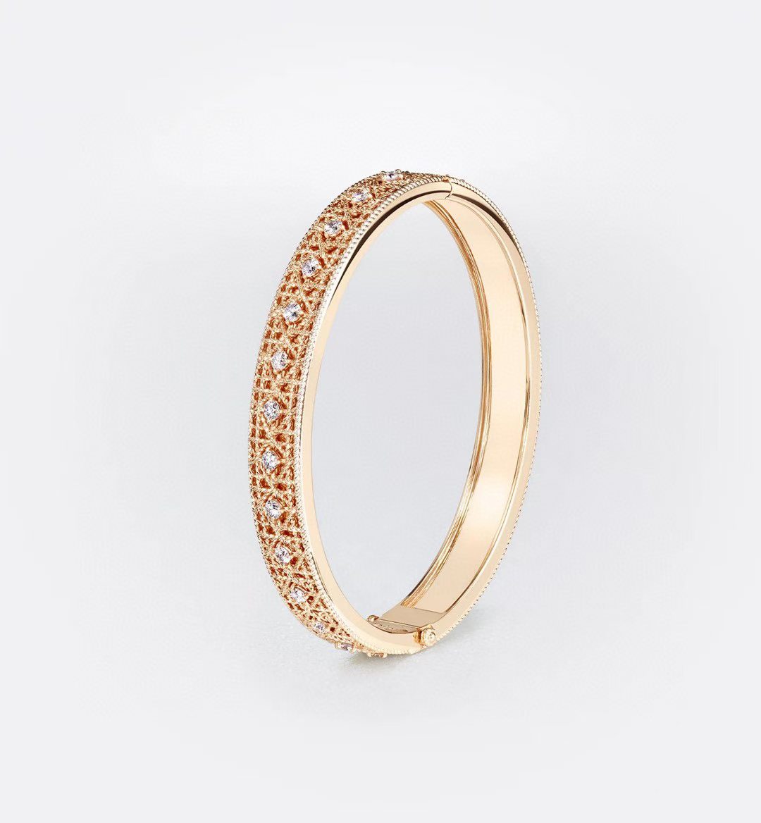 [Dream] 2026 WOVEN-PATTERN BRACELET SET WITH FULL DIAMOND INLAY THREE-COLORS