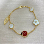 „Dream“-Armband mit 5 Glücksmotiven
