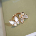 ¡®Dream¡¯TWIN BUTTERFLY DIAMOND MOP RING