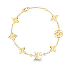 „Dream“-Armband mit Stern-, Sonnen- und 7 Motiven in Gold