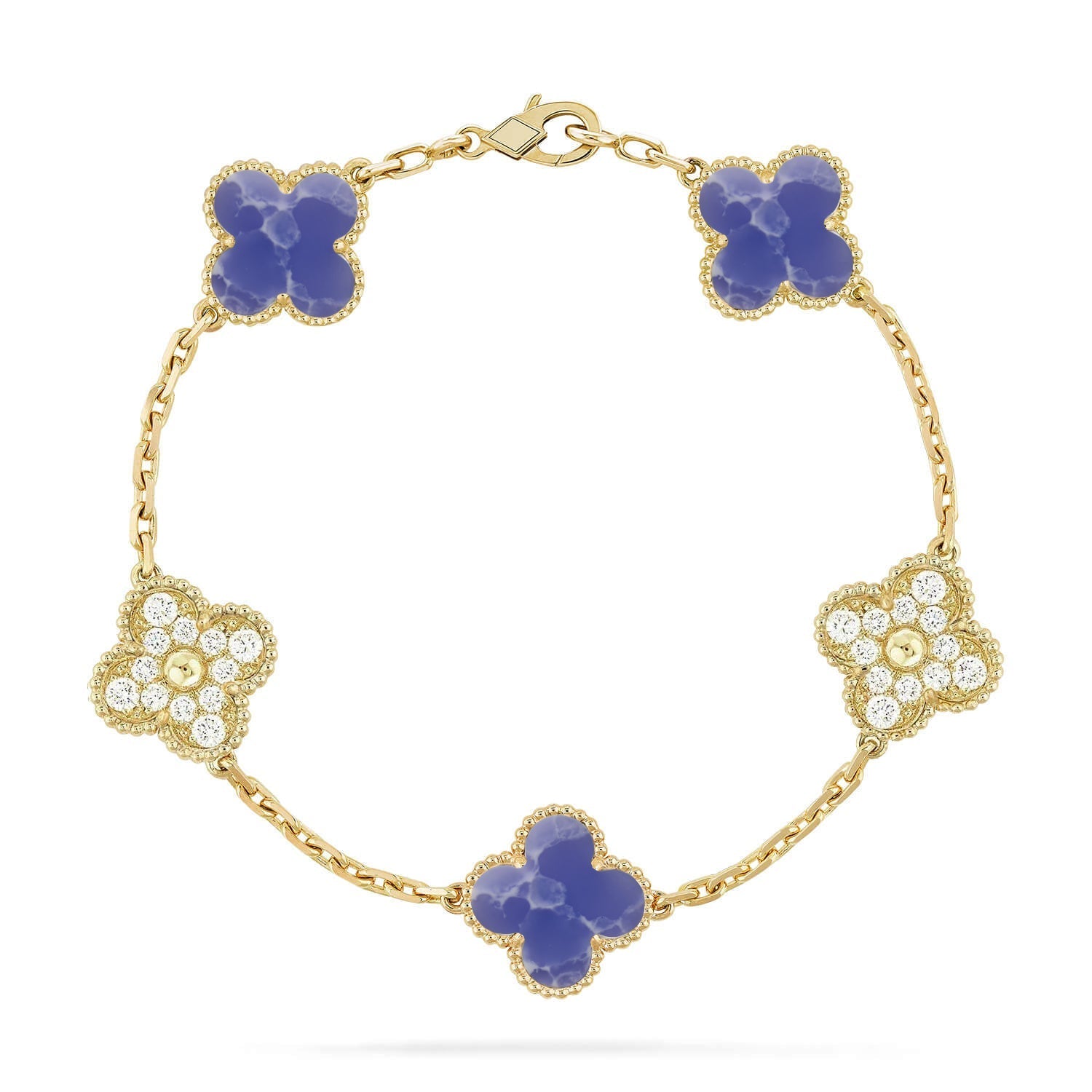 [Dream]New CLOVER 5 MOTIF BLUE VEINS BRACELET COLLECTION