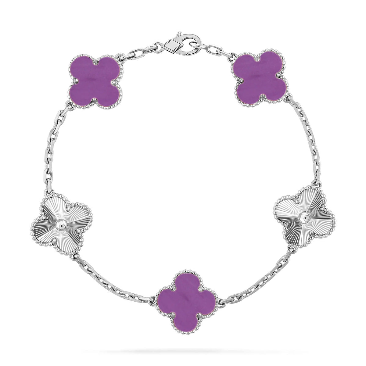 [Dream]New  CLOVER 5 MOTIF VIOLET BRACELET COLLECTION