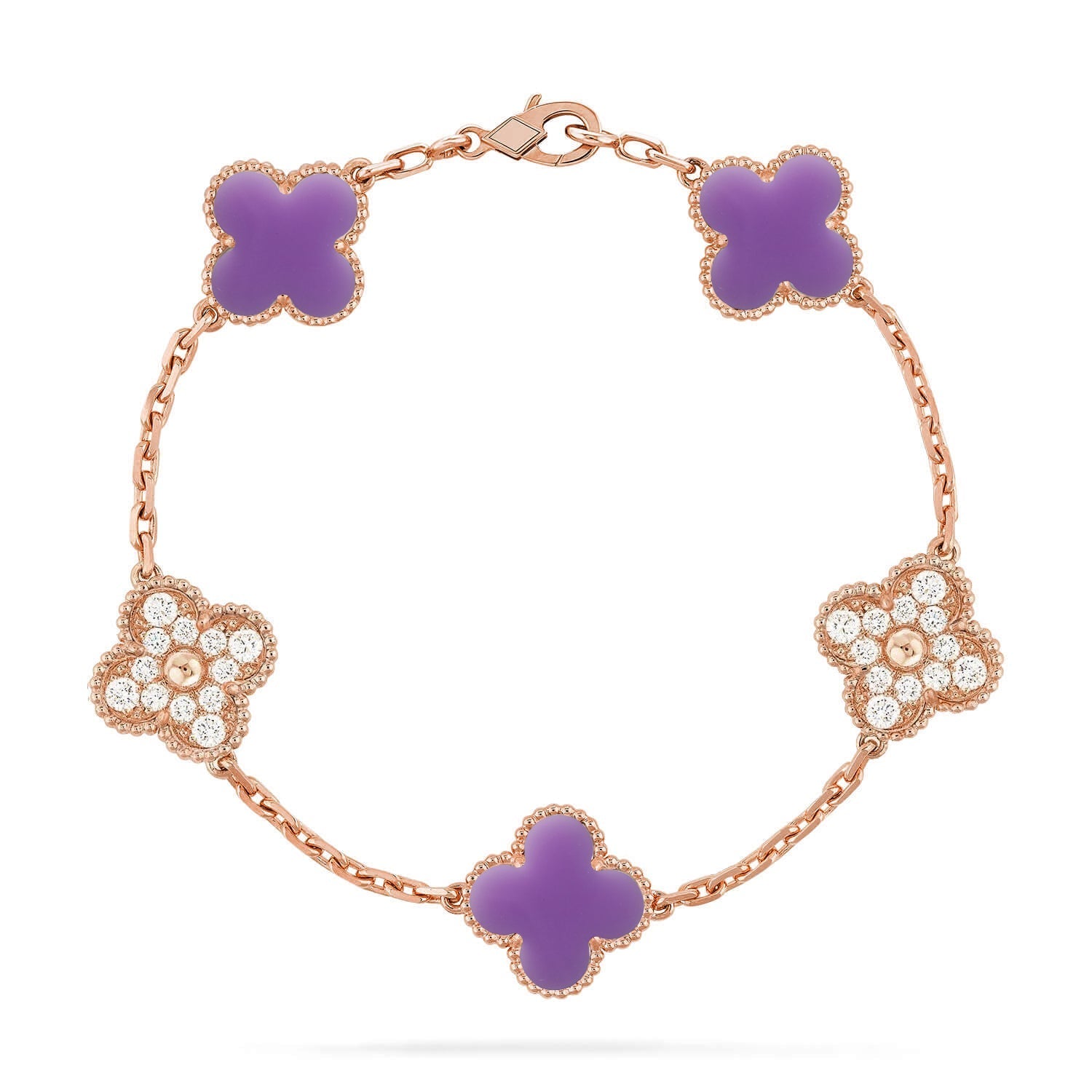 [Dream]New CLOVER 5 MOTIF LIGHT PURPLE BRACELET COLLECTION