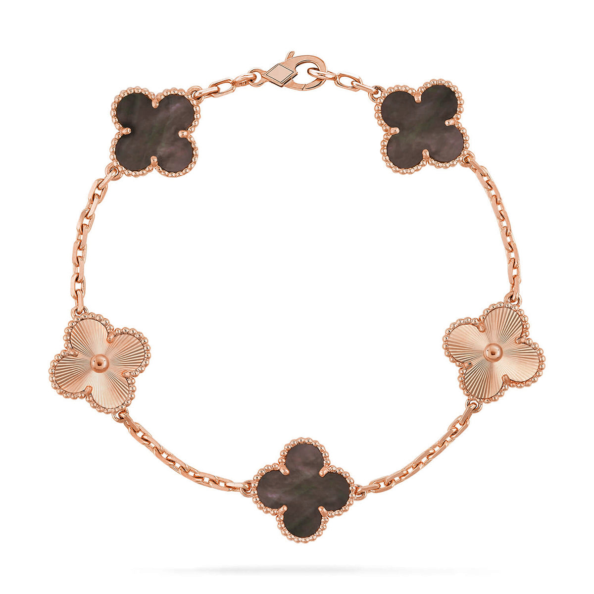 [Dream]New CLOVER 5 MOTIF GRAY MOP BRACELET COLLECTION