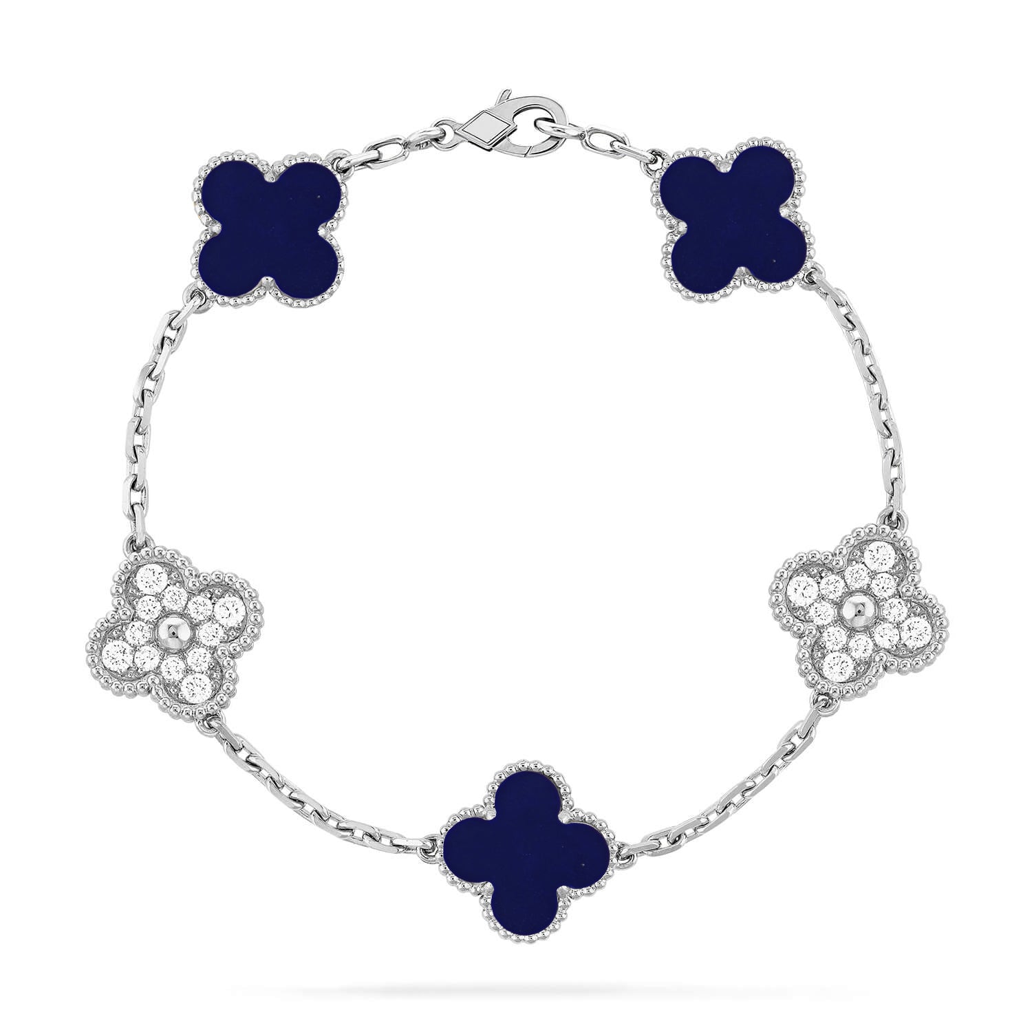 [Dream]New CLOVER 5 MOTIF LAPIS LAZULI BRACELET COLLECTION