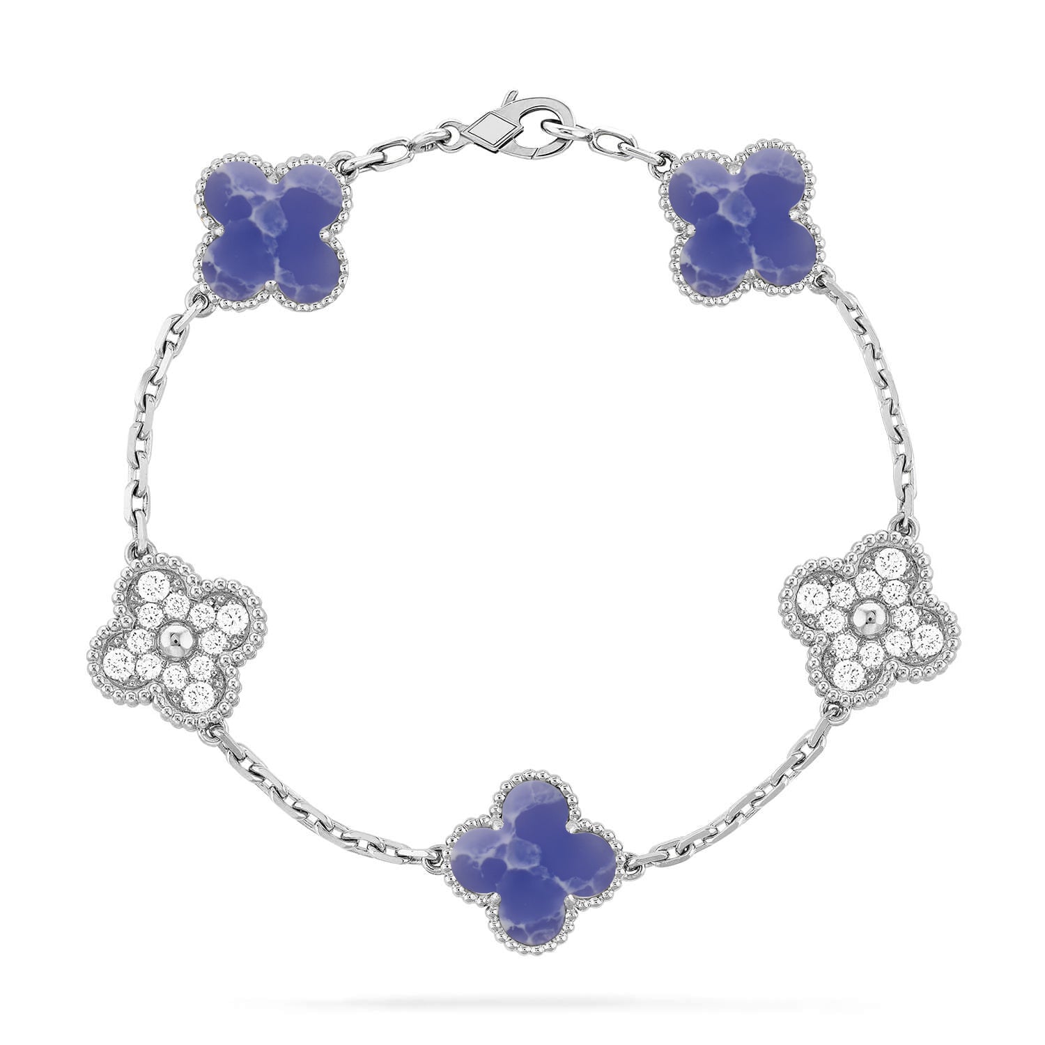 [Dream]New CLOVER 5 MOTIF BLUE VEINS BRACELET COLLECTION