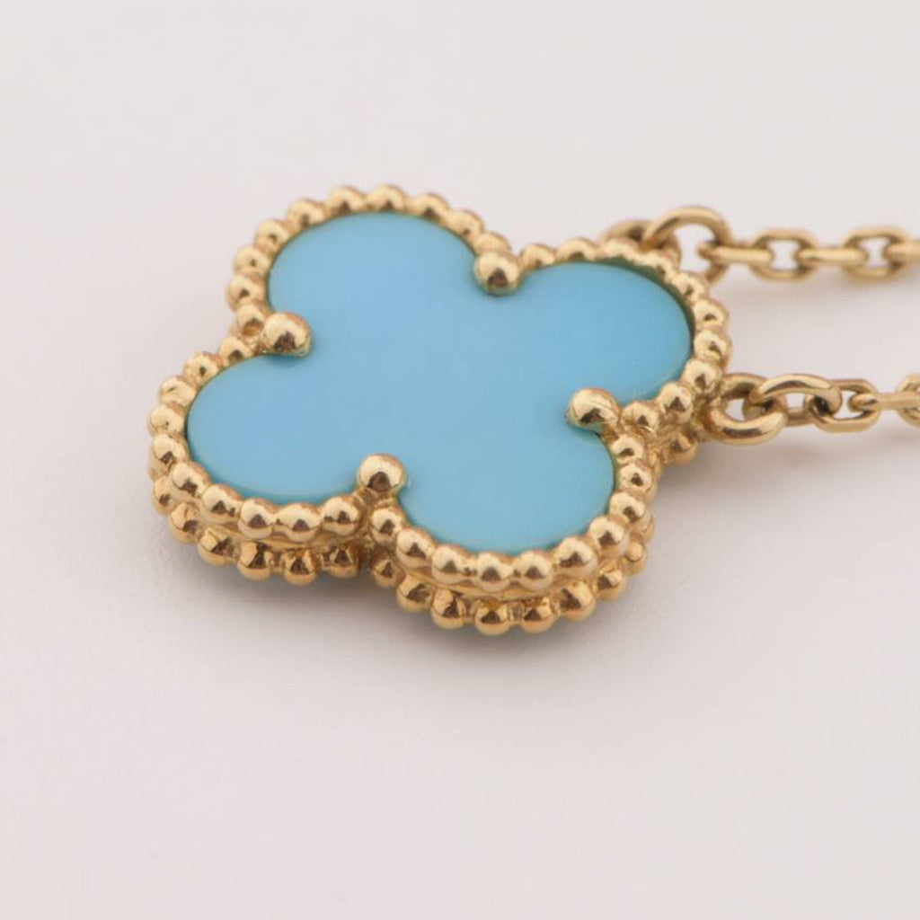 ¡®Dream¡¯CLOVER 15MM VINTAGE TURQUOISE NECKLACE