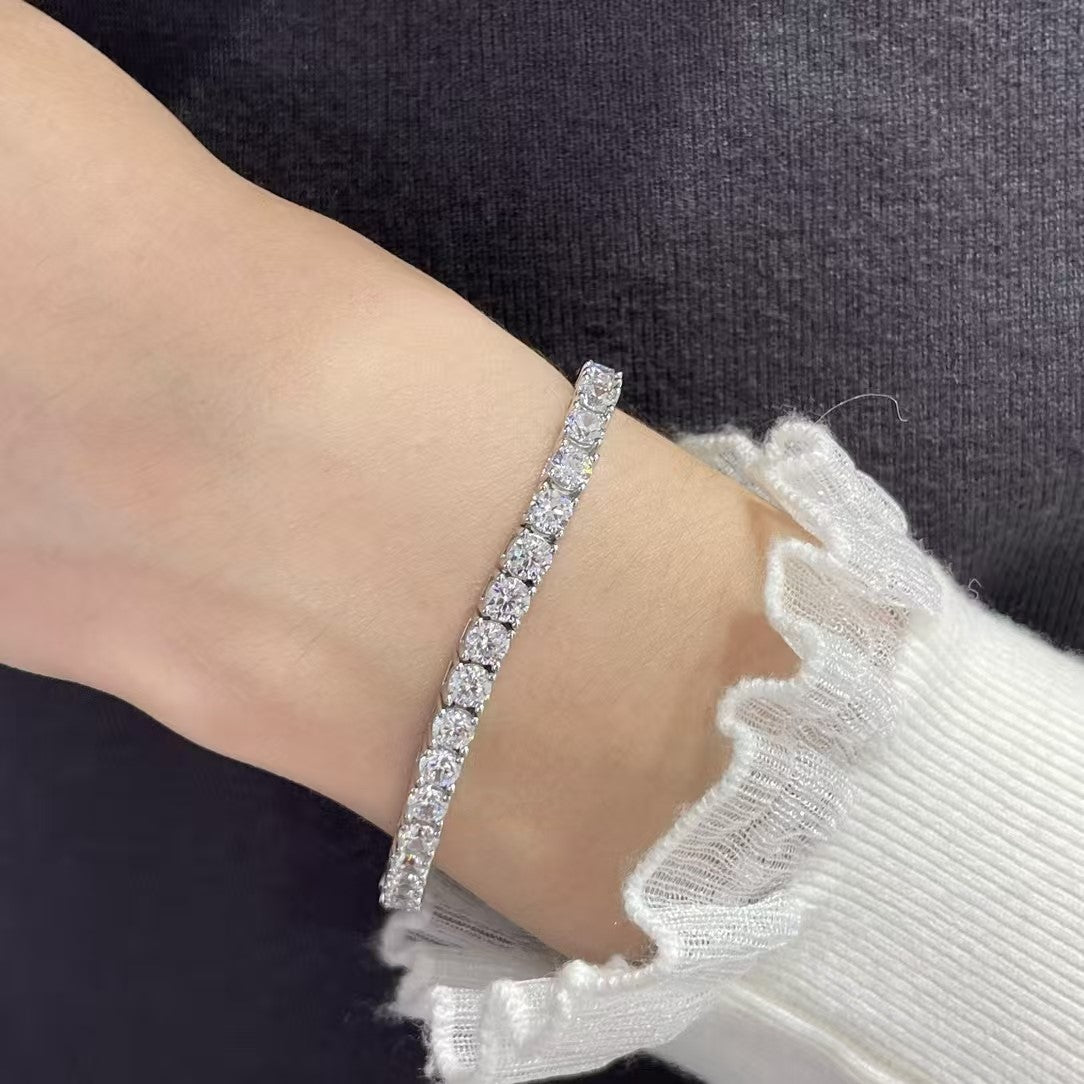 [¡®Dream¡¯]TENNIS BRACELET WITH FULL DIAMOND SETTING
