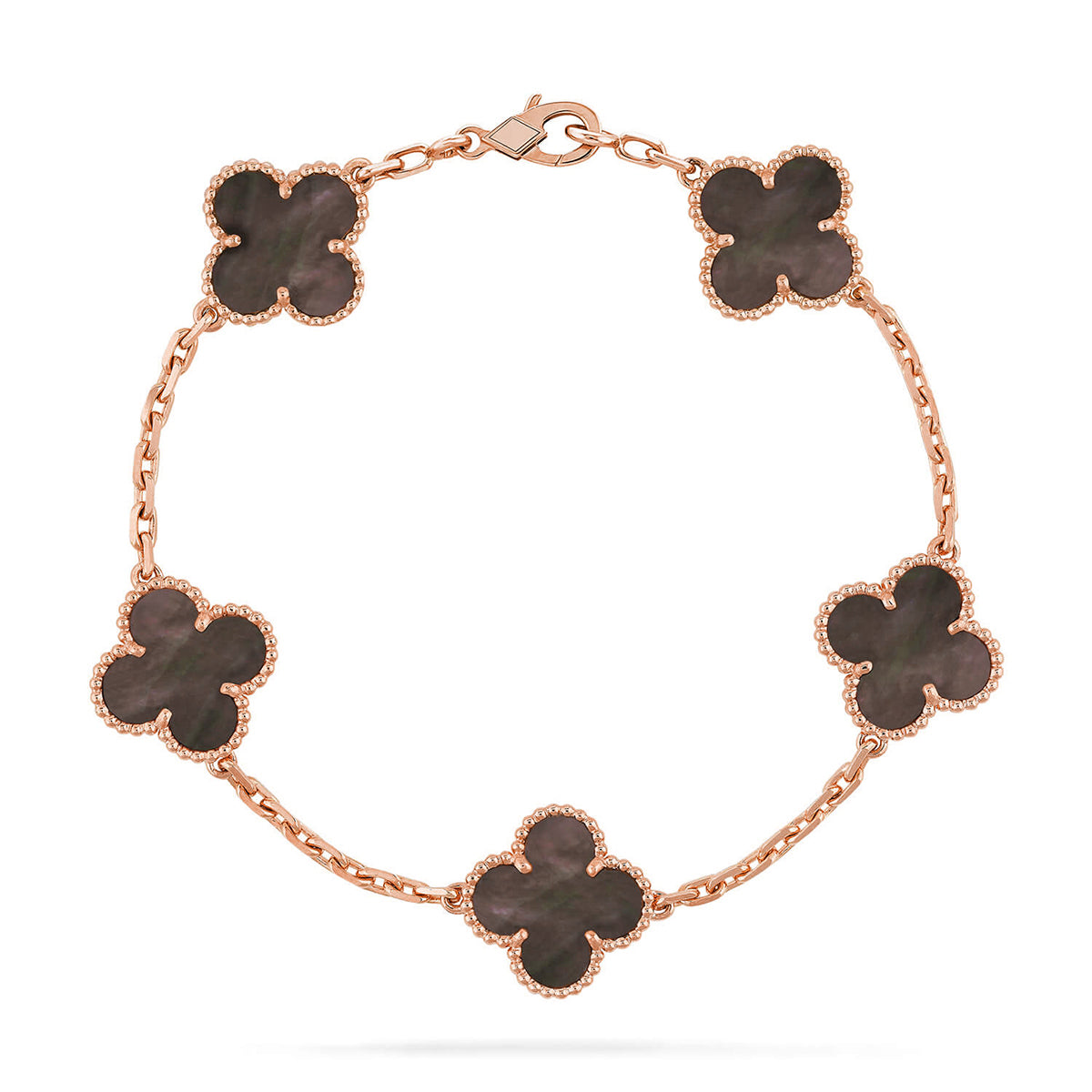[Dream]New CLOVER 5 MOTIF GRAY MOP BRACELET COLLECTION