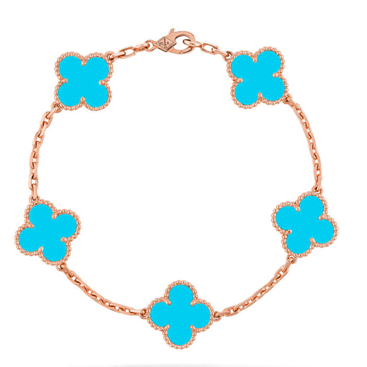 [Dream]New  CLOVER 5 MOTIF TURQUOISE BRACELET COLLECTION