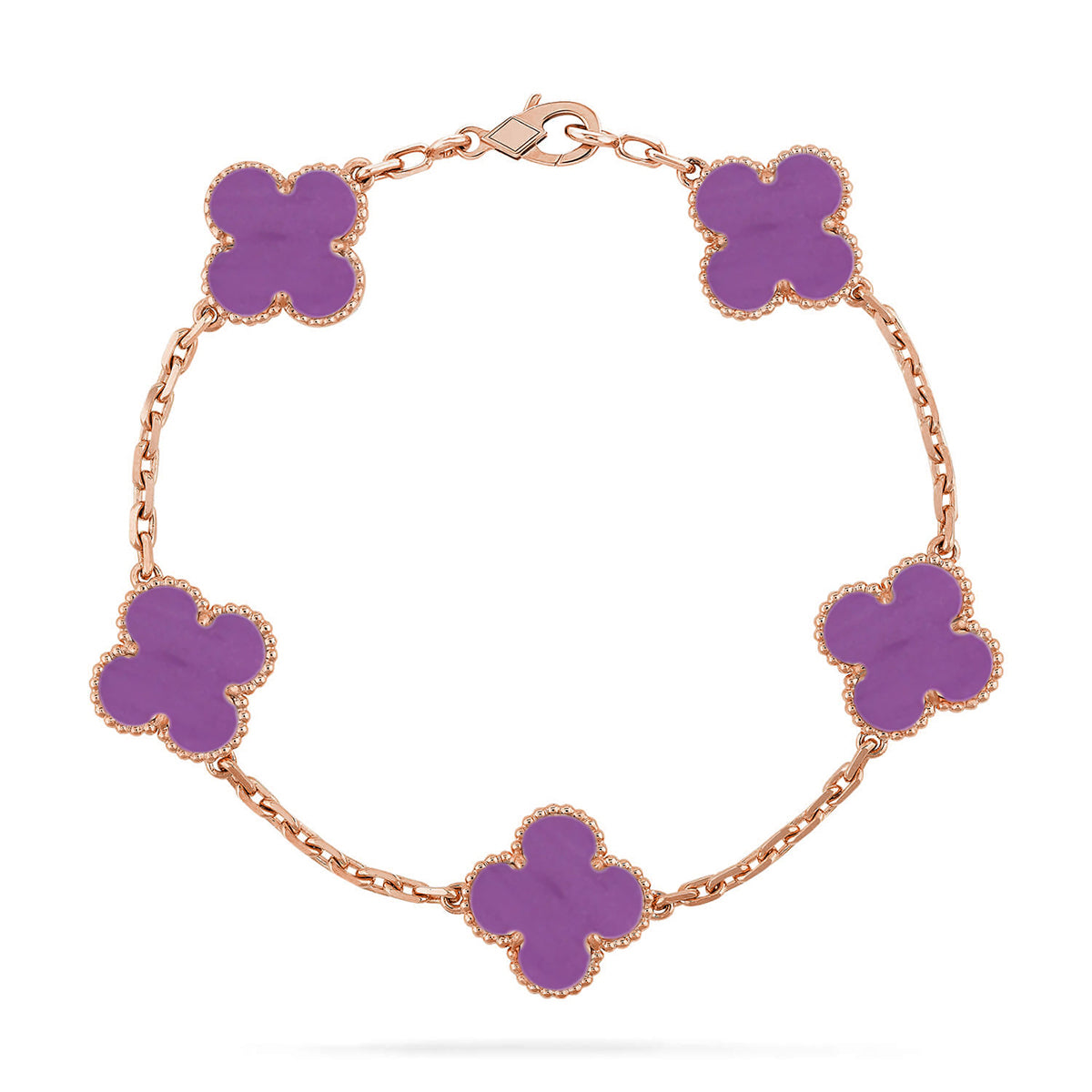 [Dream]New  CLOVER 5 MOTIF VIOLET BRACELET COLLECTION