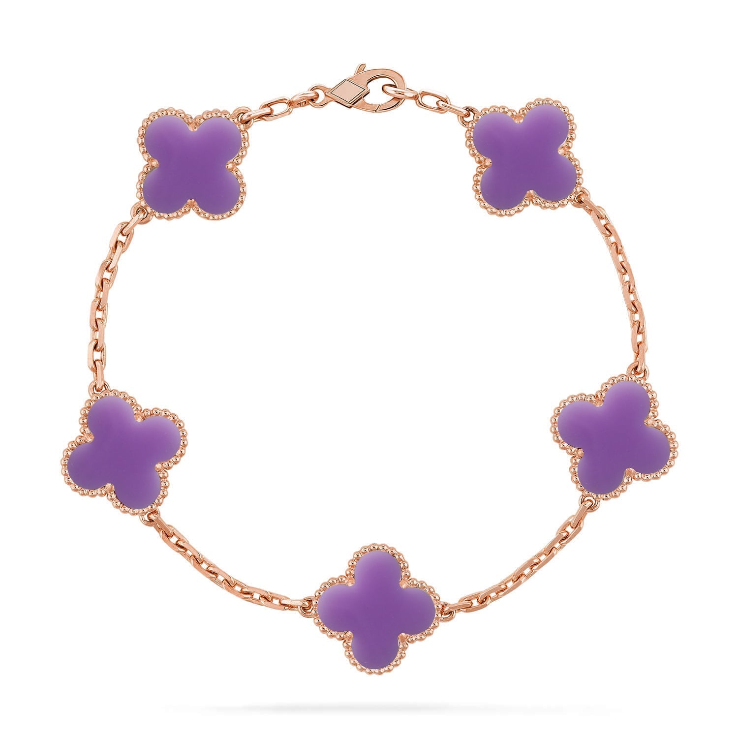 [Dream]New CLOVER 5 MOTIF LIGHT PURPLE BRACELET COLLECTION