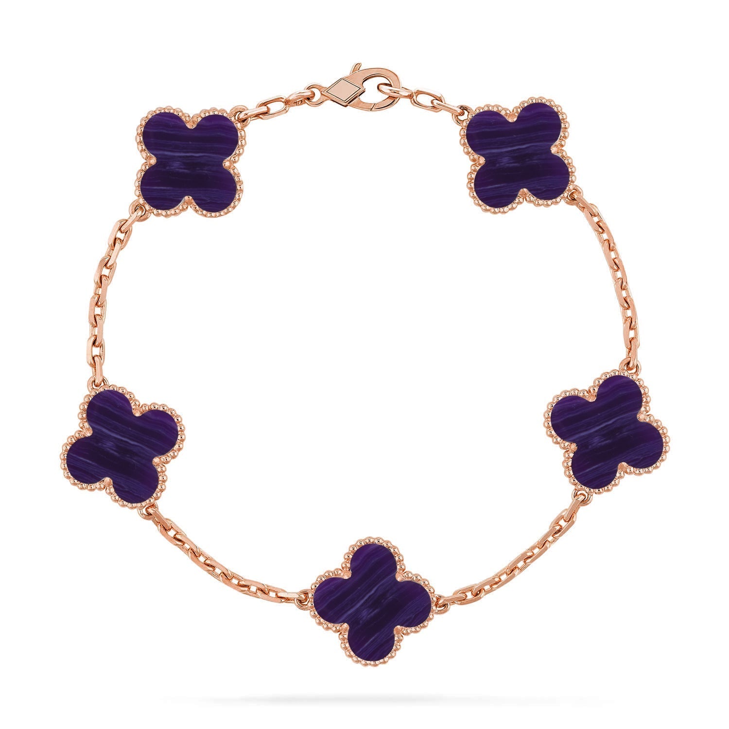 [Dream]New CLOVER 5 MOTIF PURPLE STRIPES BRACELET COLLECTION