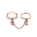¡®Dream¡¯HM KELLY CLOCHETTE DOUBLE RING IN  WITH DIAMONDS