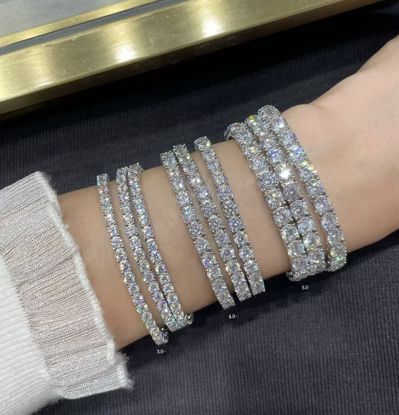 [¡®Dream¡¯]TENNIS BRACELET WITH FULL DIAMOND SETTING