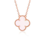 ¡®Dream¡¯CLOVER 15MM PINK MOTHER-OF-PEARL SINGLE FLOWER NECKLACE