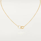 ¡®Dream¡¯LOVE NECKLACE DOUBLE RING GOLD