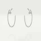 「ドリーム」ジュストゥアン クル イヤリング フルダイヤモンド 1.8mm