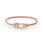 ¡®Dream¡¯FORCE SMALL HORSESHOE  DIAMOND CHAIN ROPE BRACELET