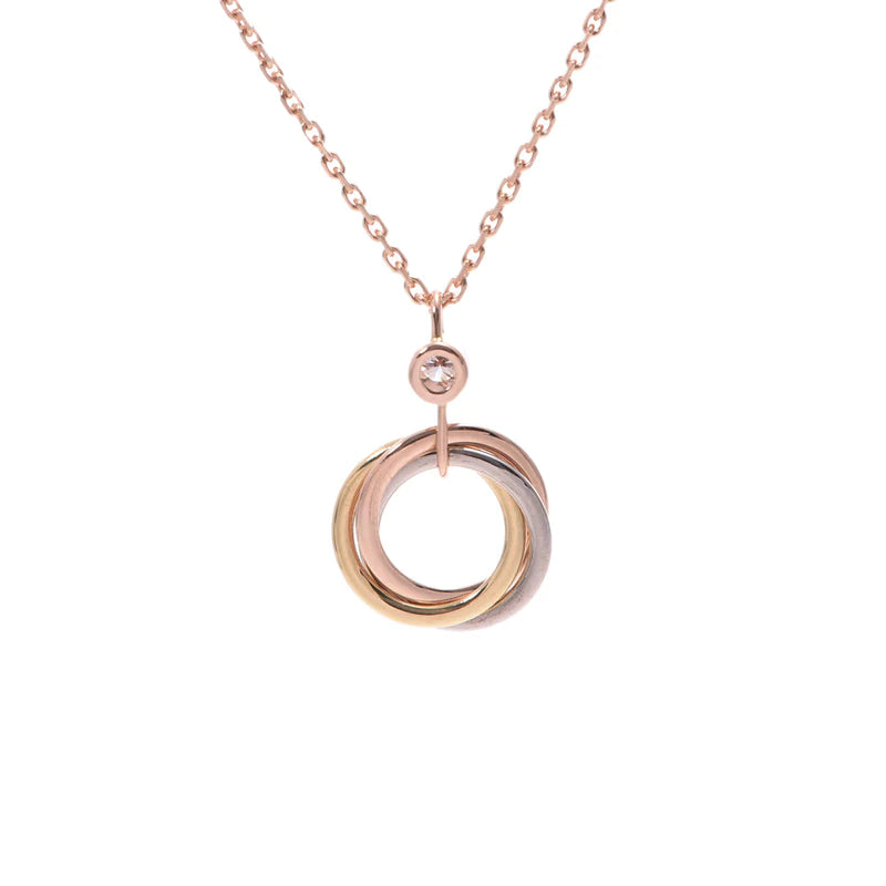 ¡®Dream¡¯TRINITY SILVER GOLD PINK GOLD NECKLACE