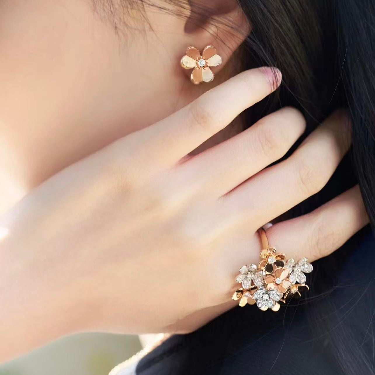 ¡®Dream¡¯FRIVOLE MINI FLOWER EARRINGS